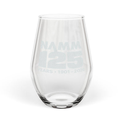 Engraved 25 Years Anniversary Stemless Wine Glass