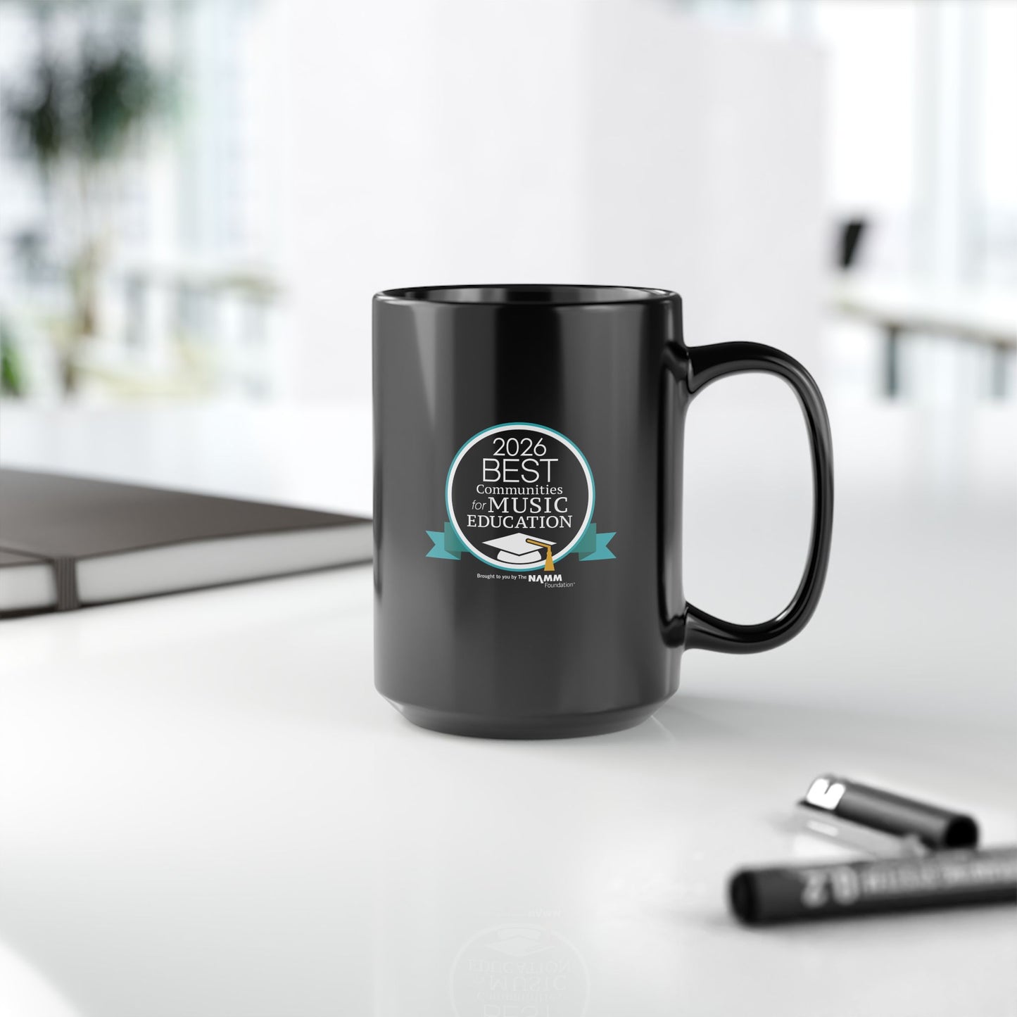 2026 Best Communities for Music Education Black Coffee Mug