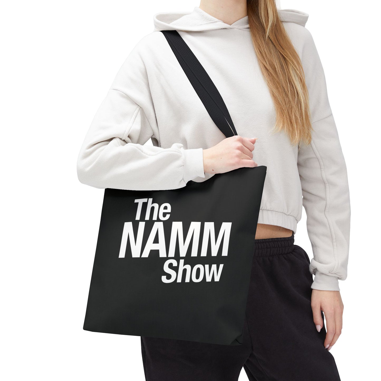 Black "The NAMM Show" Polyester Tote Bag