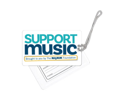 "SupportMusic" 3"x5" Instrument/Business Card Tags