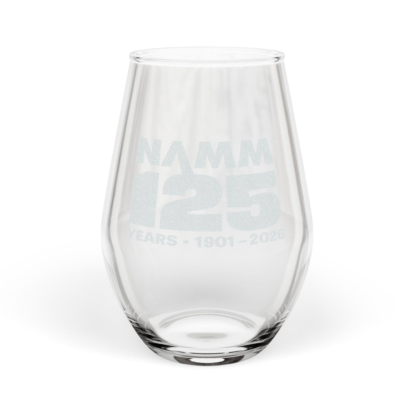 Engraved 25 Years Anniversary Stemless Wine Glass