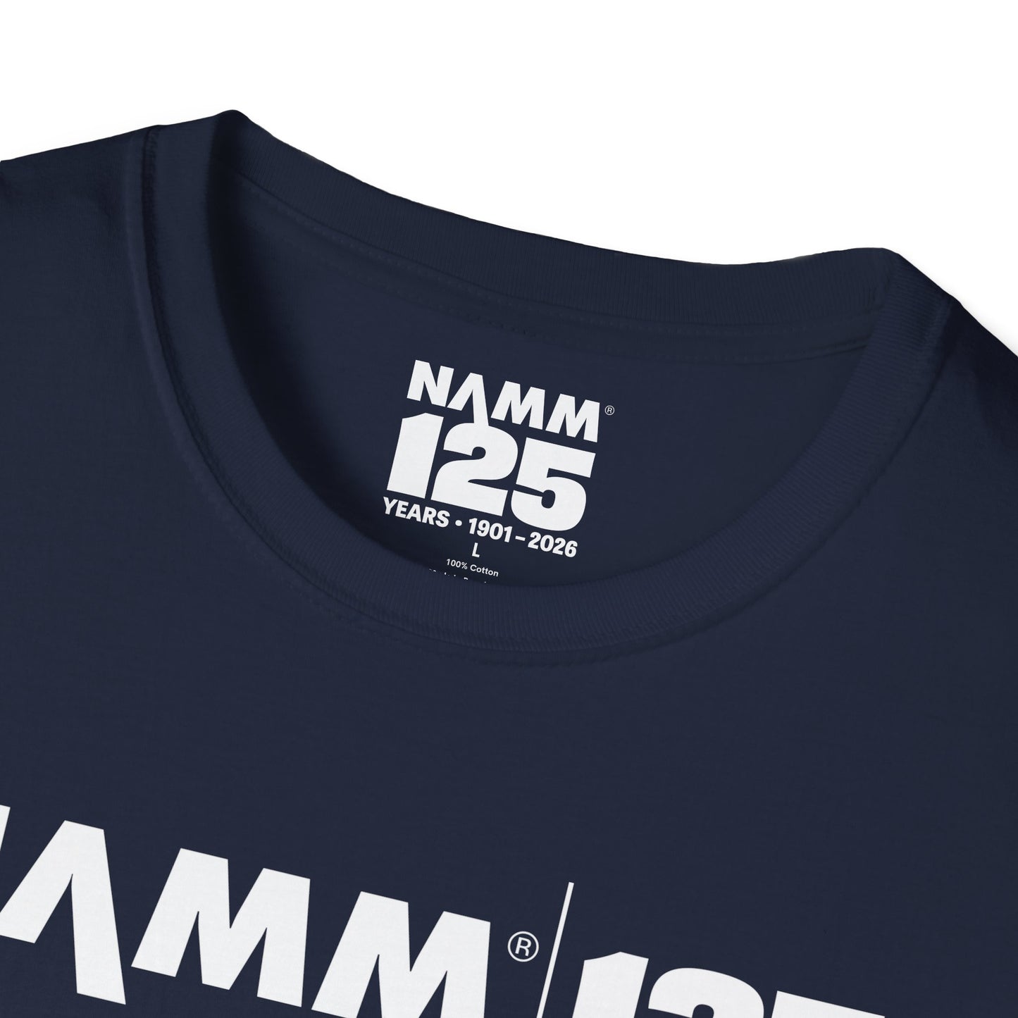 Unisex "NAMM 125th Anniversary" Navy Cotton Tee