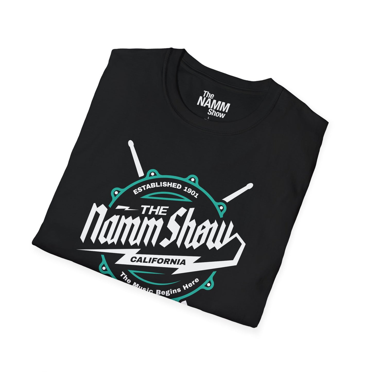 NS26 "White Lightning" Unisex Black Short Sleeve T-shirt