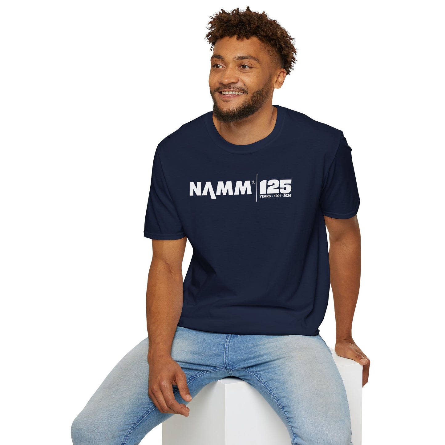 Unisex "NAMM 125th Anniversary" Navy Cotton Tee