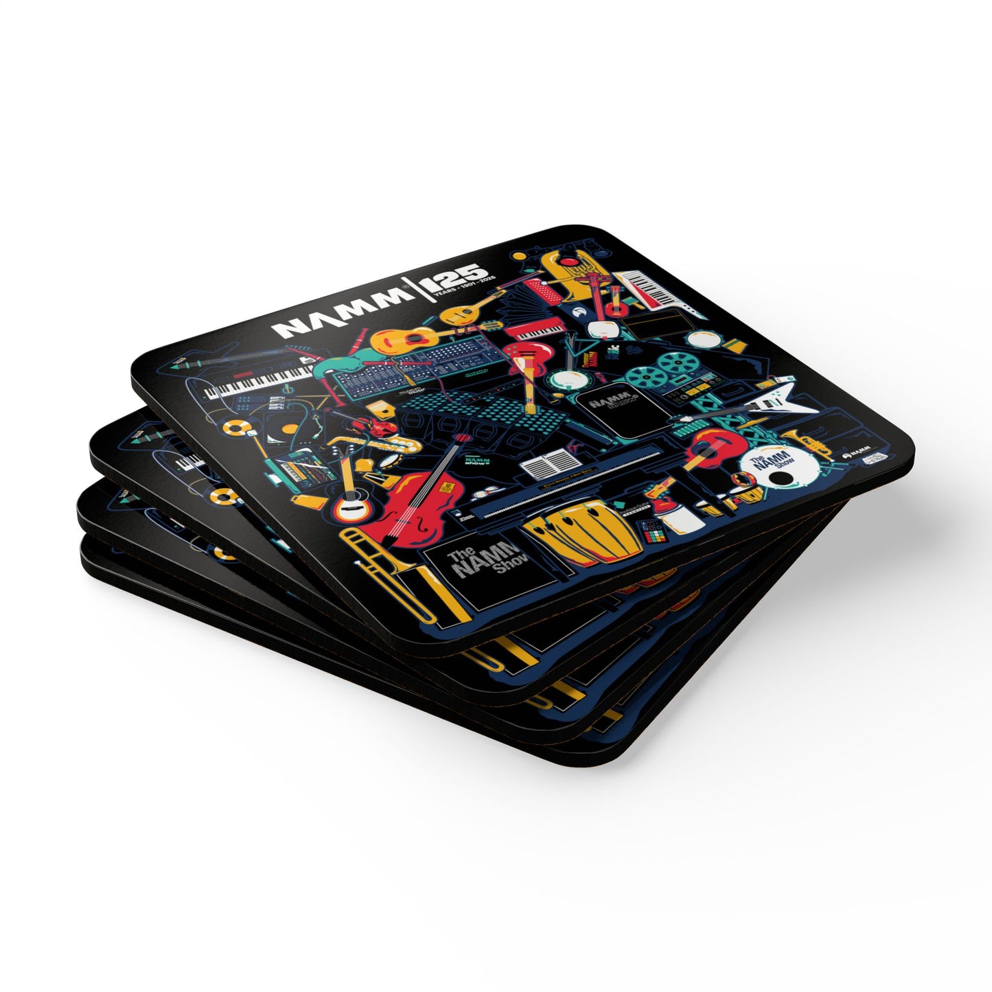 NAMM 125th Anniversary Cork Coaster Set of 4