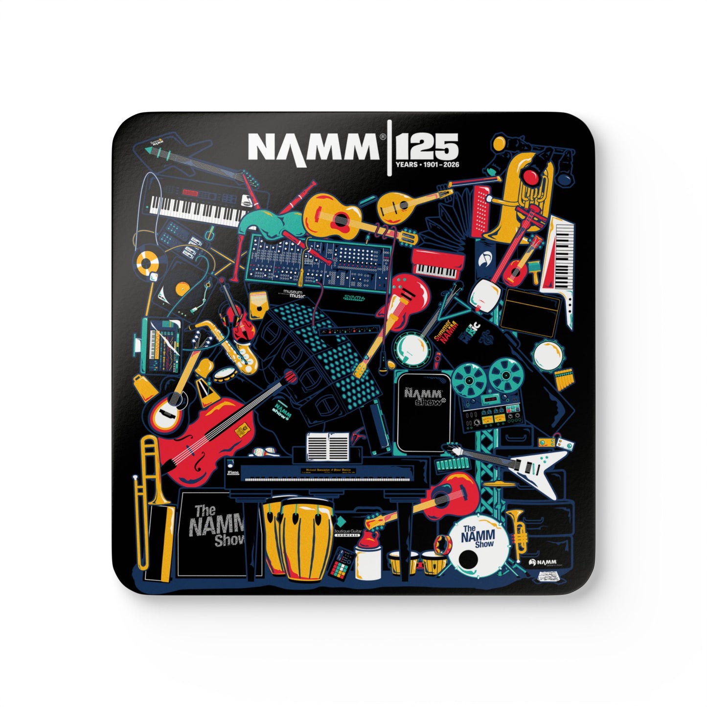 NAMM 125th Anniversary Cork Coaster Set of 4