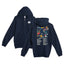 NS26 "The Tour" Navy Full Zip Hooded Sweatshirt