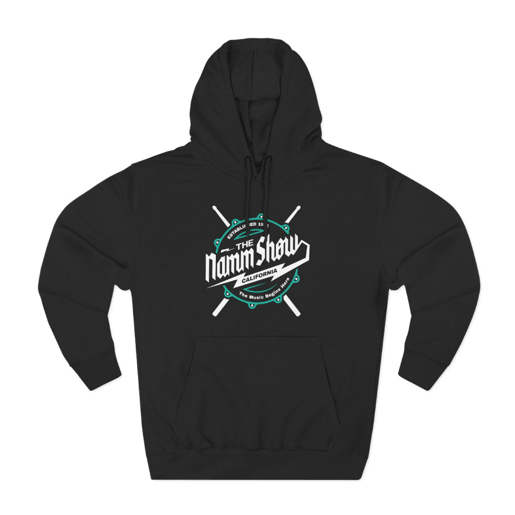 NS26 "White Lightning" Black Hooded Sweatshirt