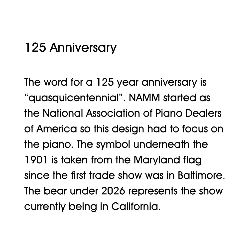 NS26 "NAMM 125" Navy Short Sleeve T-shirt