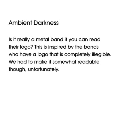 NS26 "Ambient Darkness" Black Short Sleeve T-shirt